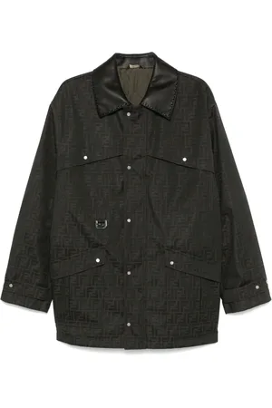 Fendi Manteau à motif FF en jacquard