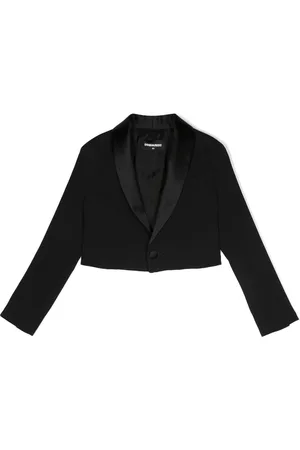 Dsquared2 Blazer crop à revers satinés