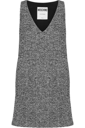 Moschino Robe à motif de chevrons
