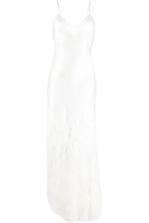Cult Gaia Robe en soie Hansal à coupe longue