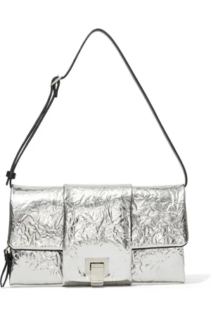 Proenza Schouler Sac porté épaule en cuir à effet métallisé