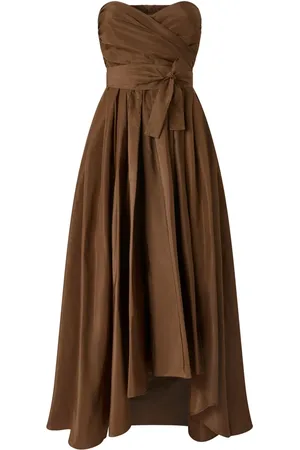 Pinko Robe-bustier longue à détails drapés