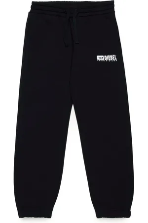 Diesel Pantalon de jogging en coton à logo imprimé