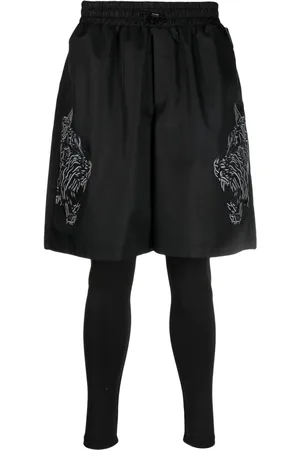 Philipp Plein Short de sport superposé à imprimé graphique