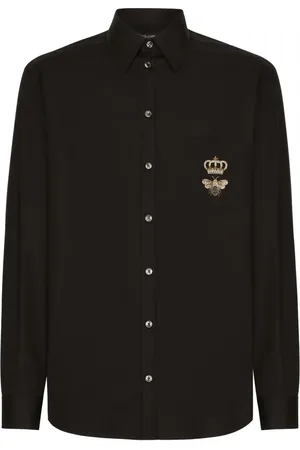 Dolce & Gabbana Chemise en coton à logo brodé