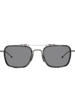 Thom Browne Lunettes de soleil à monture rectangulaire