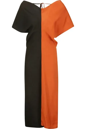 Colville Robe à col drapé