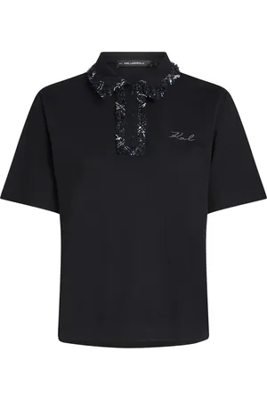 Karl Lagerfeld Polo en fil bouclé