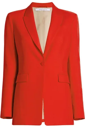 Another Tomorrow Blazer en mérinos à simple boutonnage