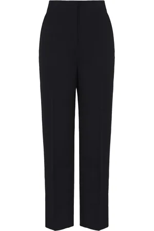 Giorgio Armani Pantalon en laine à taille haute