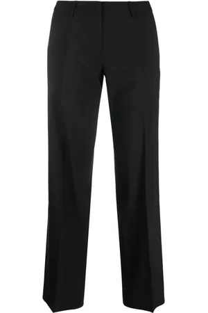 Boglioli Pantalon en laine vierge à taille mi-haute