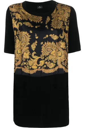 Etro Chemise en coton à motif cachemire