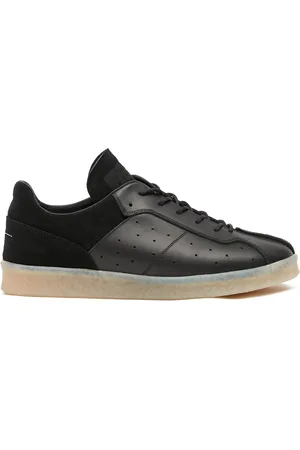 Maison Margiela Baskets en cuir à semelle semi-transparente