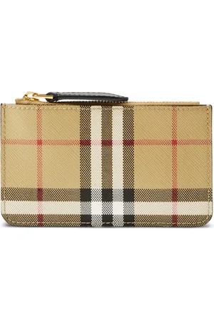 Burberry Portefeuille zippé à motif Vintage Check