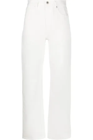 Jil Sander Pantalon en coton à coupe droite
