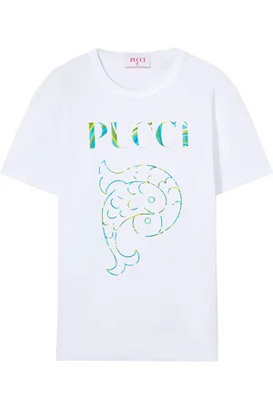 Puccini T-shirt en coton à logo imprimé