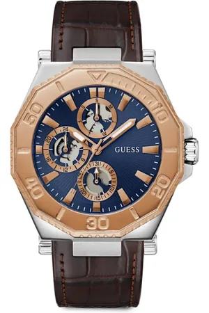 Guess Montre chronographe 46 mm en acier recyclable