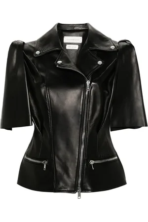 Alexander McQueen Gilet Knotted Bow en cuir