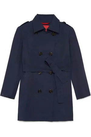 MAX&Co. Kids Manteau ceinturé à boutonnière croisée