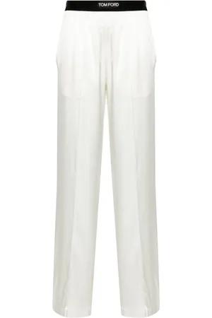 Tom Ford Pantalon de pyjama à bordure en velours