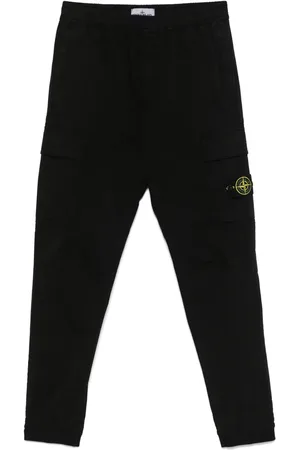Stone Island Pantalon cargo à patch Compass