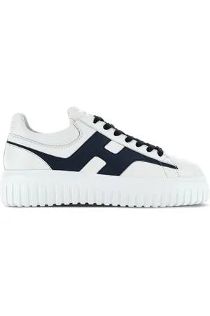 Hogan Baskets en cuir à rayures