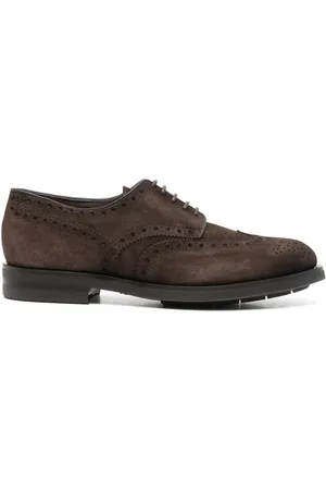 santoni Chaussures oxford en daim