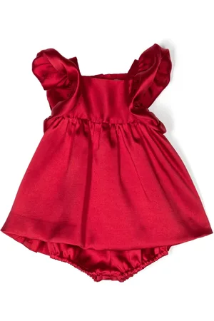 HUCKLEBONES LONDON Robe en satin à manches volantées