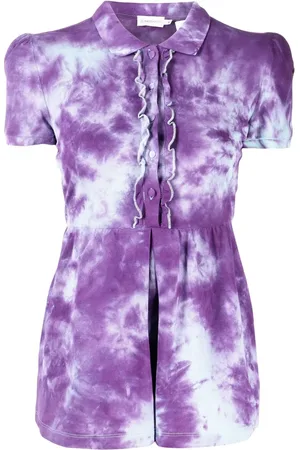 Stain Shade Polo à imprimé tie dye