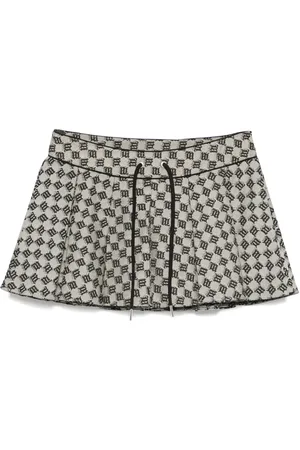 MISBHV Minijupe à motif monogrammé en jacquard