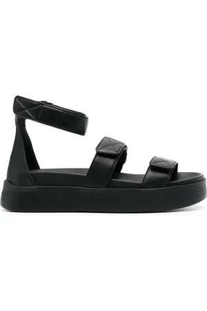 santoni Sandales en cuir à attache scratch