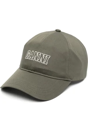 Ganni Casquette en coton à logo brodé