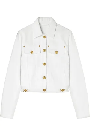 VERSACE Robe en jean à boutons Medusa