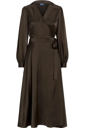 Ralph Lauren Robe portefeuille à coupe mi-longue