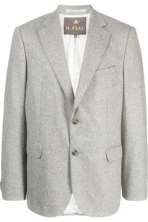 N.PEAL Blazer chiné à simple boutonnage