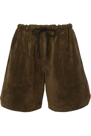 J.W.Anderson Short en cuir à lien de resserrage