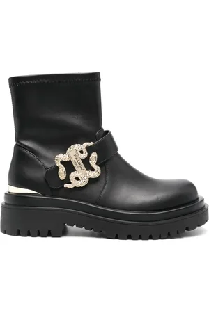 Roberto Cavalli Bottines à plaque logo