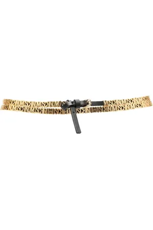 Moschino Ceinture en cuir à logo