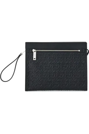 Salvatore Ferragamo Pochette Gancini à logo embossé