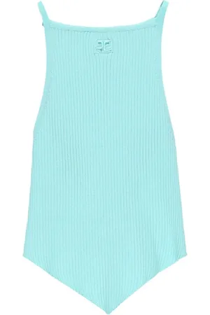 Courrèges Débardeur Pointy en maille nervurée