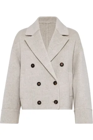 Brunello Cucinelli Veste croisée à revers pointus