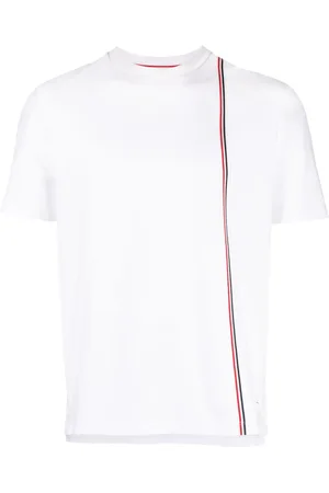 Thom Browne T-shirt à bande tricolore