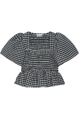 Ganni Blouse à carreaux