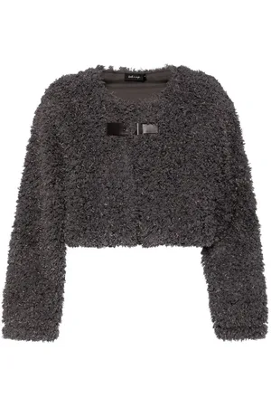 tout a coup Cardigan crop à boucle