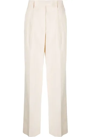 Prada Pantalon de tailleur à plis marqués