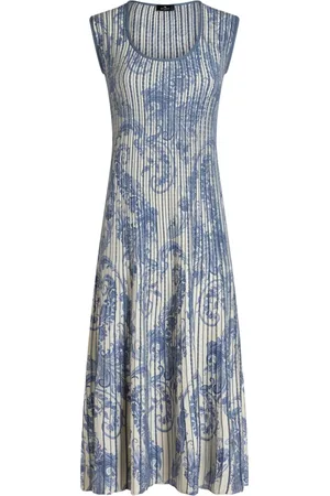 Etro Robe mi-longue à motif cachemire