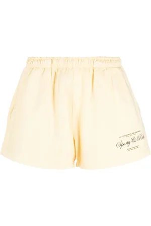 Sporty & Rich Short court en coton à logo imprimé