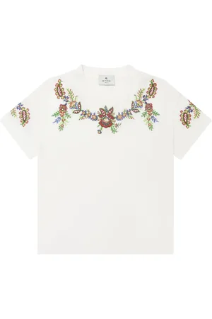 Etro T-shirt à brodrie florale