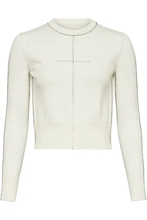 Maison Margiela Pull à bords contrastants