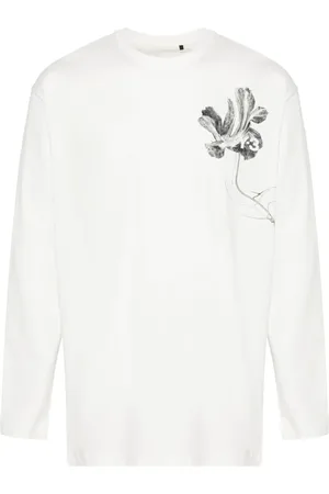 Y-3 T-shirt en coton GFX à fleurs